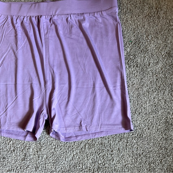 Bubble baby pajama shorts womens XXL XXXL purple bamboo biker stretch casual - Picture 4 of 11